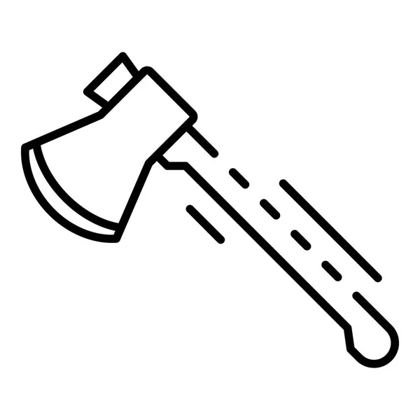 Ícone de machado, estilo esboço — Vetor de Stock