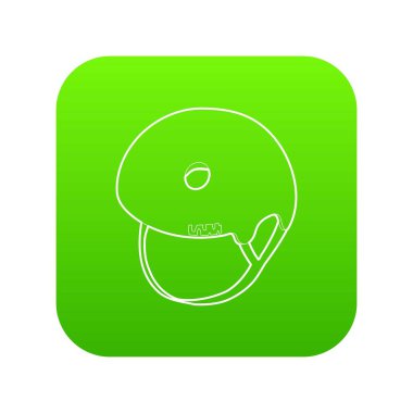 Segway kask yeşil simge vektör