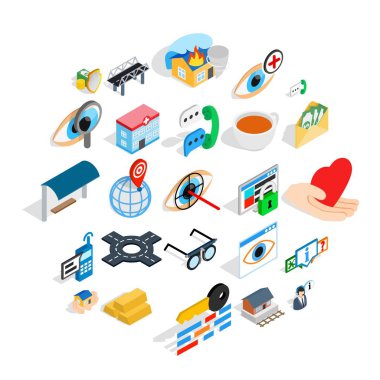 Mediko Icons set, izometrik stili