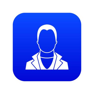 Kullanıcı simgesi dijital mavi