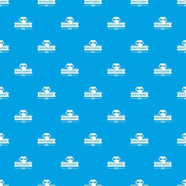 Festival rock müzik desen vektör kesintisiz mavi
