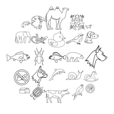 Sevgilim Icons set, anahat stili