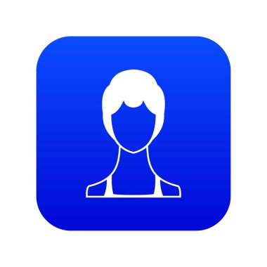 Kadın simgesi dijital mavi