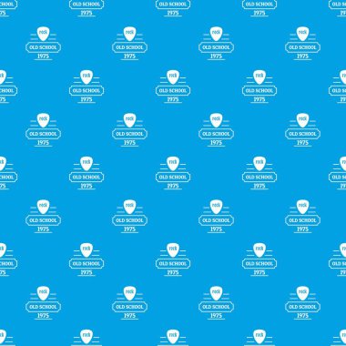 Eski okul desen vektör kesintisiz mavi