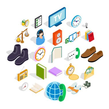 İhsan Icons set, izometrik stili