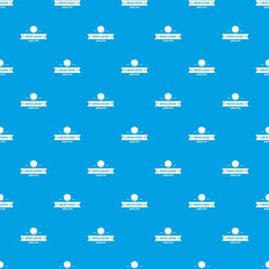 Davul müzik desen vektör kesintisiz mavi