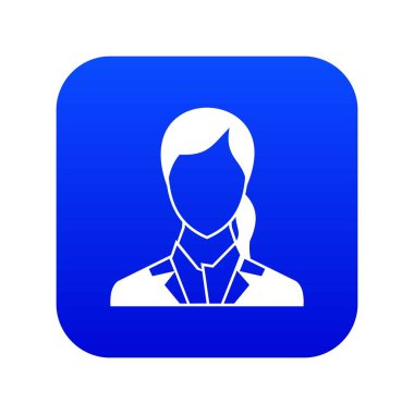 Kadın simgesi dijital mavi