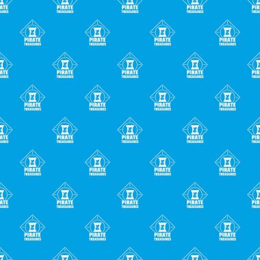 Korsan desen vektör kesintisiz mavi