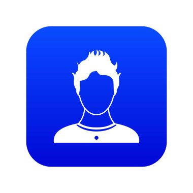 Kullanıcı simgesi dijital mavi