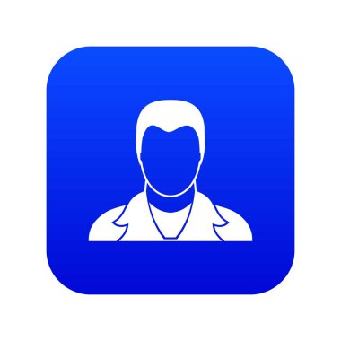 Kullanıcı simgesi dijital mavi