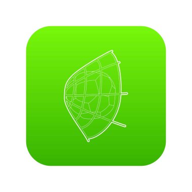 Futbol yeşil simge vektör