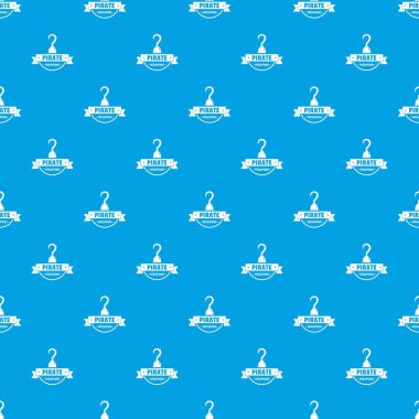 Korsan silah desen vektör kesintisiz mavi