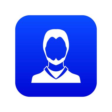 Kullanıcı simgesi dijital mavi