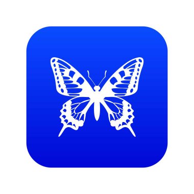 Kelebek simgesi dijital mavi