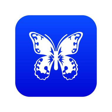 Kelebek simgesi dijital mavi