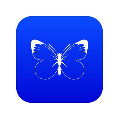 Kelebek simgesi dijital mavi