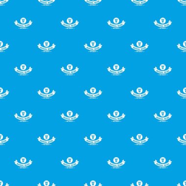 Taç dekorasyon desen vektör kesintisiz mavi