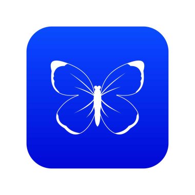 Kelebek simgesi dijital mavi