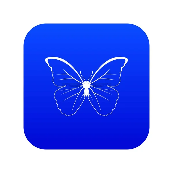 Icono de mariposa azul digital — Archivo Imágenes Vectoriales