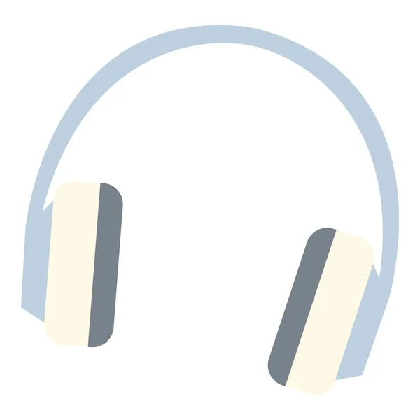 Icono de auriculares, estilo plano — Vector de stock