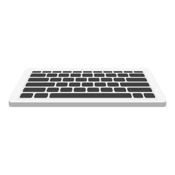 Значок клавиатуры компьютера, плоский стиль — стоковый вектор