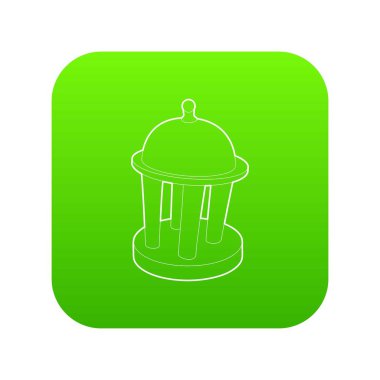 Rotunda yeşil simge vektör