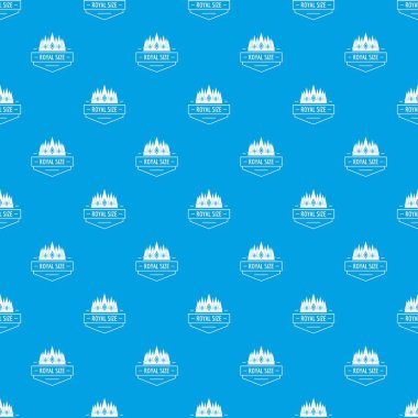 Kraliyet boyutu desen vektör kesintisiz mavi
