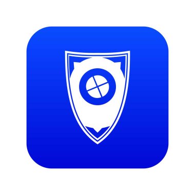 Kalkan simgesi dijital mavi