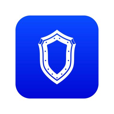 Kalkan simgesi dijital mavi