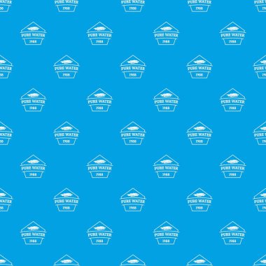 Saf su desen vektör kesintisiz mavi