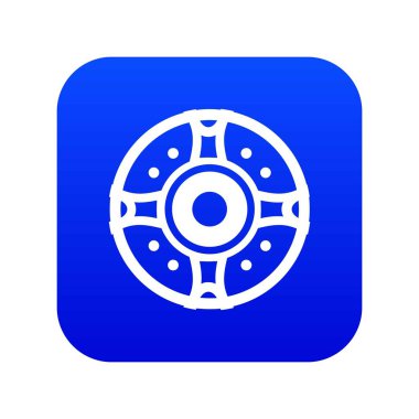 Kalkan simgesi dijital mavi