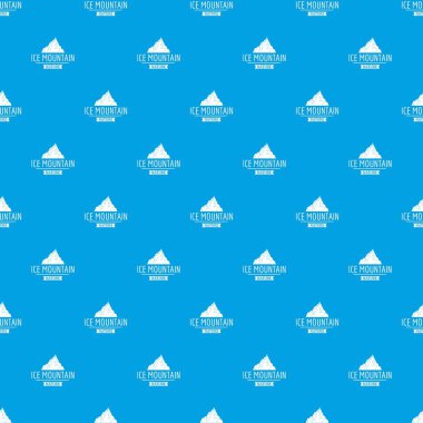 Buz dağ desen vektör kesintisiz mavi