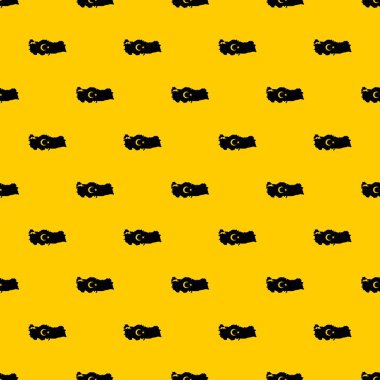 Ulusal bayrak simgeler tasarlamak vektör ile Türkiye Haritası