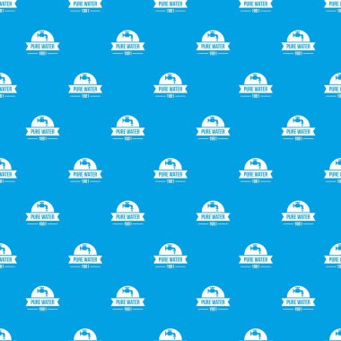 Doğal saf su desen vektör kesintisiz mavi