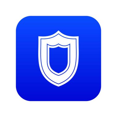 Kalkan simgesi dijital mavi