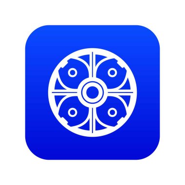 Kalkan simgesi dijital mavi