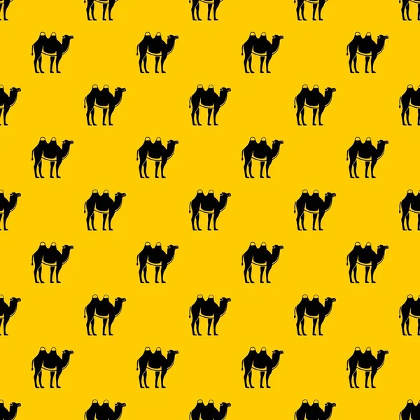 Верблюжье Узор Бесшовный Вектор Повторяет Геометрический Желтый Цвет Любого Дизайна — стоковый вектор