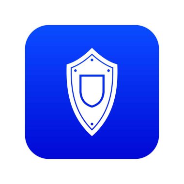 Kalkan simgesi dijital mavi