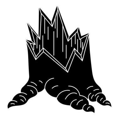 Kırık güdük simgesi, basit tarzı