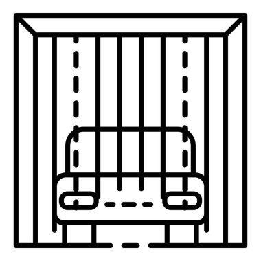 Otomatik oto yıkama simgesi, taslak biçimi