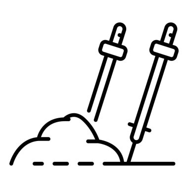 Kayak çubukları simgesi, özet biçimi