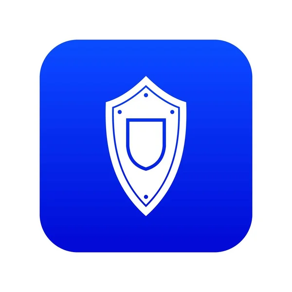 Ícone de escudo azul digital — Vetor de Stock