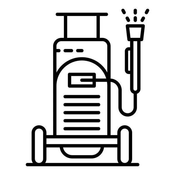 Icône de l'équipement de lavage de voiture, style contour — Image vectorielle