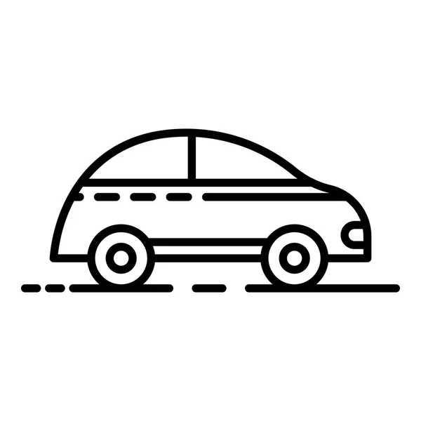 Icono de coche sucio, estilo de esquema — Vector de stock