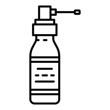 Boğaz simgesi, anahat stili için sprey