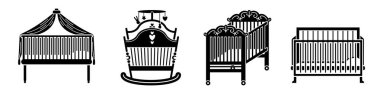 Beşik Icons set, basit tarzı