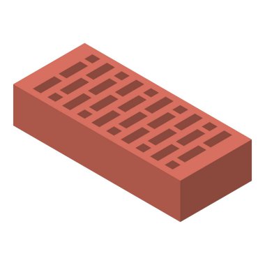 Tuğla simgesi, izometrik stili