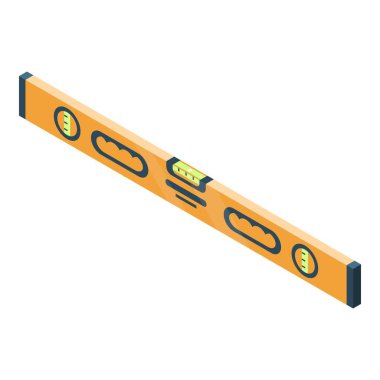 Profesyonel su dengesi simgesini, izometrik stili