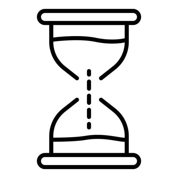 Ikona přesýpacích hodin, obrys — Stockový vektor