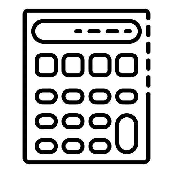 Rechner-Symbol, Umrissstil — Stockvektor